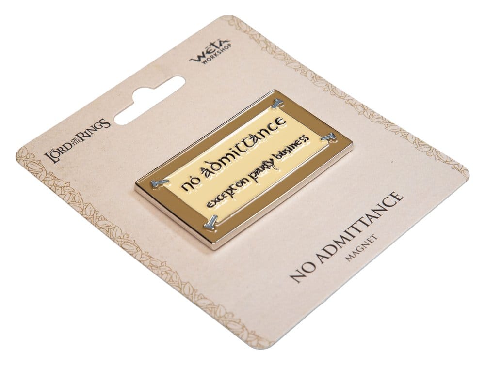Lord of the Rings Magnet No Admittance (Enamel) 7 cm  9420024745205