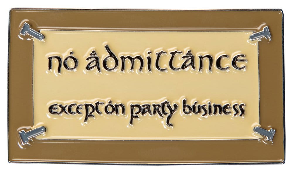 Lord of the Rings Magnet No Admittance (Enamel) 7 cm  9420024745205