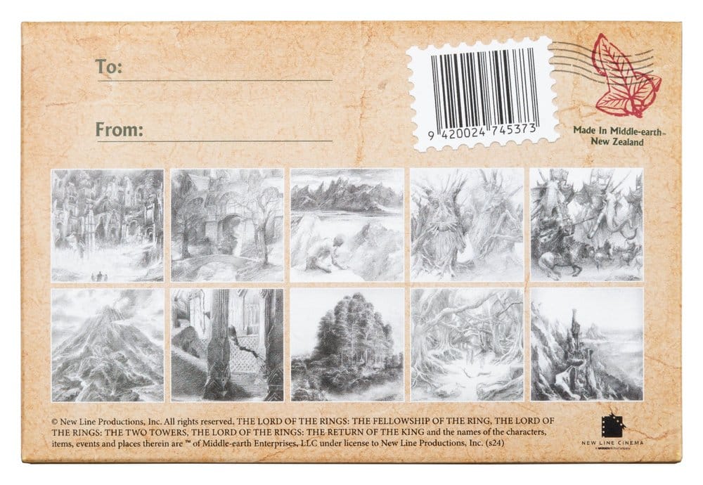 Lord of the Rings Postcards Set Concept Art by Alan Lee: The Lord of the Rings 15 x 12 cm  9420024745373