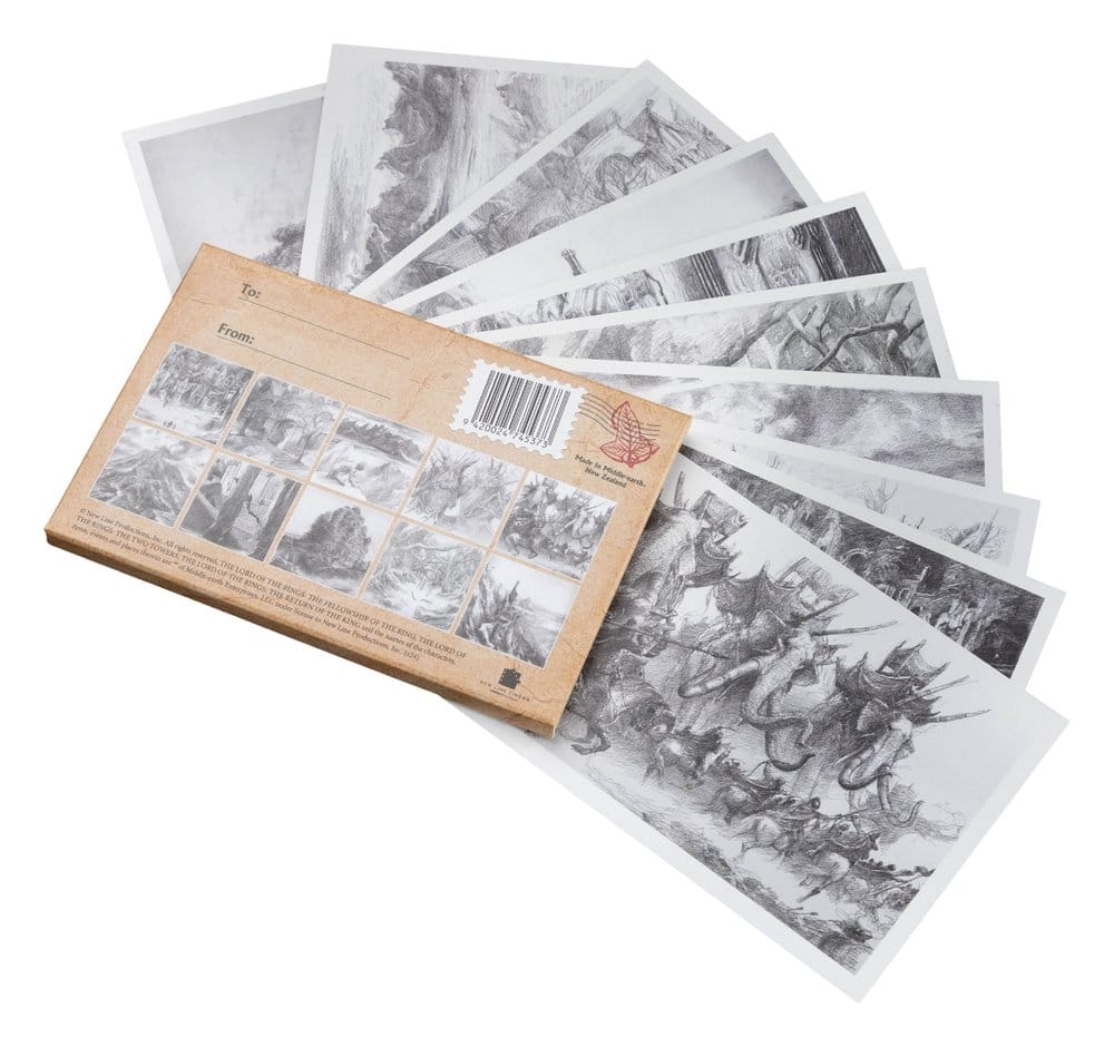 Lord of the Rings Postcards Set Concept Art by Alan Lee: The Lord of the Rings 15 x 12 cm  9420024745373