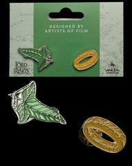 Lord of the Rings Collectors Pins 2-Pack Elfen Leaf & One Ring 9420024728659