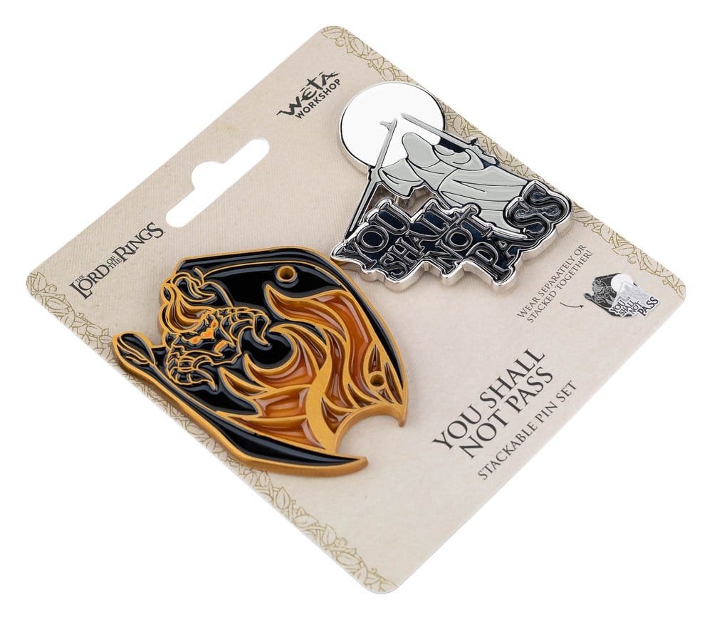 Lord of the Rings Collectors Pins 2-Pack You Shall Not Pass 8 cm  9420024745304