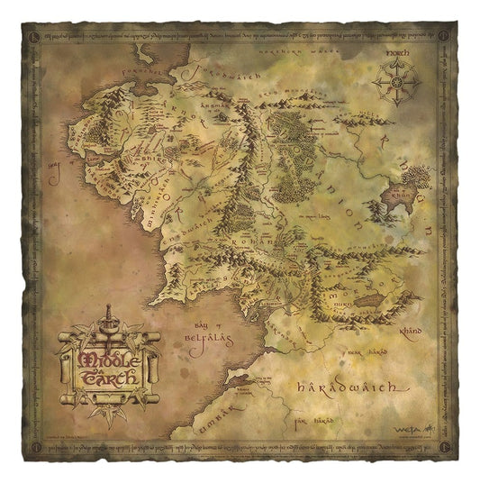 Lord of the Rings Art Print Parchment Map of Middle-earth 59 x 30 cm 9420024710692