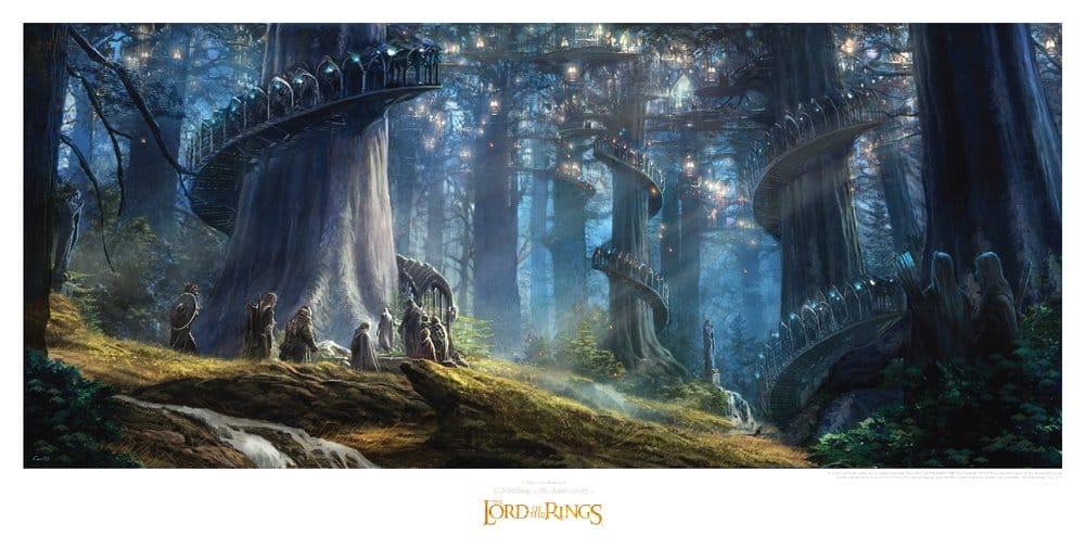 Lord of the Rings Art Print Lothlorien 59 x 30 cm 9420024717523