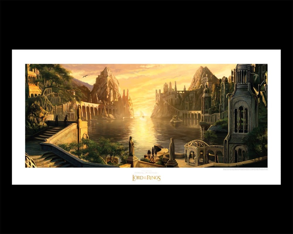 Lord of the Rings Art Print The Grey Havens 59 x 30 cm 9420024743997