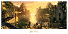 Lord of the Rings Art Print The Grey Havens 59 x 30 cm 9420024743997