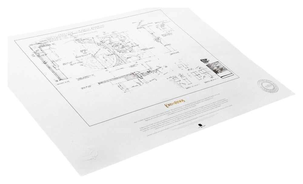 Lord of the Rings Blueprint Art Print The Grey Havens 59 x 42 cm  9420024745434