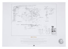 Lord of the Rings Blueprint Art Print The Grey Havens 59 x 42 cm  9420024745434
