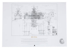Lord of the Rings Blueprint Art Print The Stable of Edoras 59 x 42 cm 9420024745441