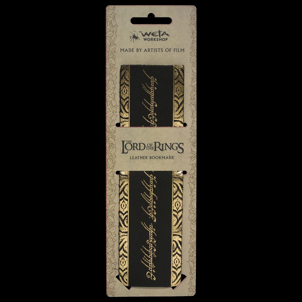 Lord of the Rings Leather Bookmark The One Ring Inscription 9420024726136