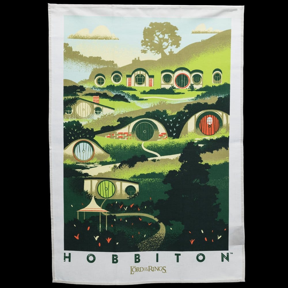Lord of the Rings Tea Towel 2-Pack Rivendell & Hobbiton 70 cm  9420024727744