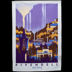 Lord of the Rings Tea Towel 2-Pack Rivendell & Hobbiton 70 cm  9420024727744