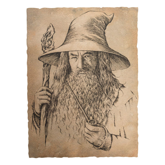 The Hobbit Art Print Portrait of Gandalf the  9420024728277