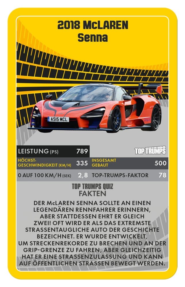 Super Cars Card Game Top Trumps *German Version* 4035576047520