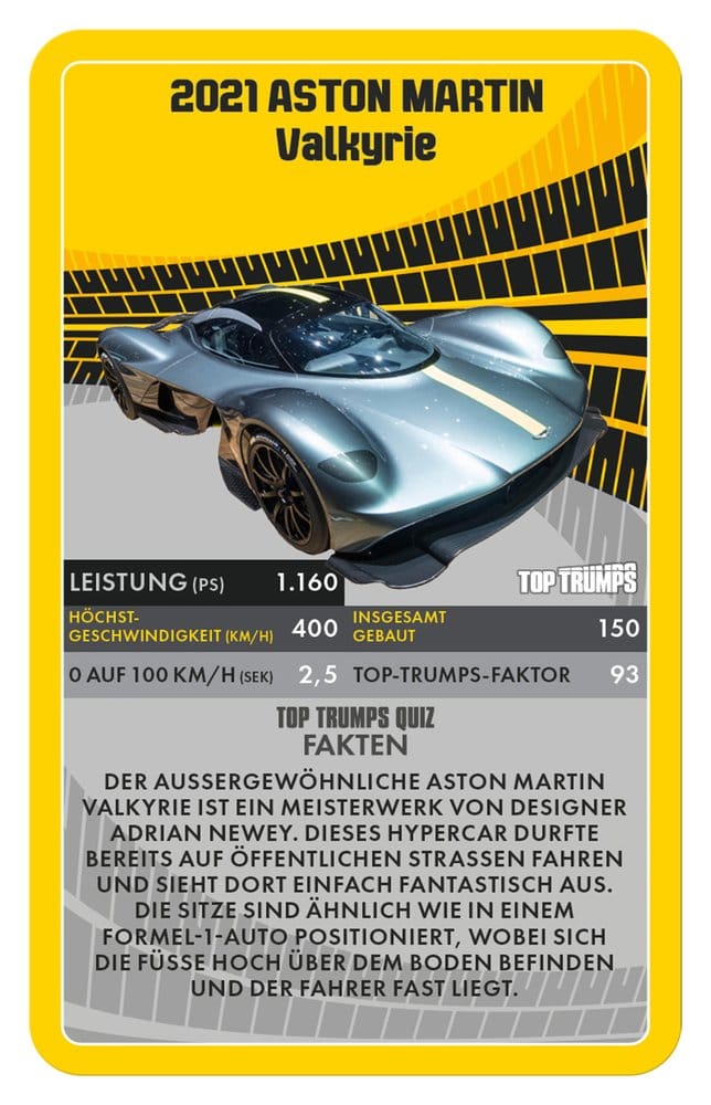 Super Cars Card Game Top Trumps *German Version* 4035576047520