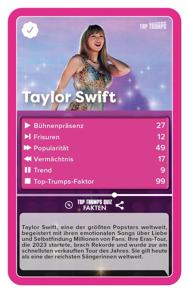 Popstars Card Game Top Trumps *German Version* 5036905060776