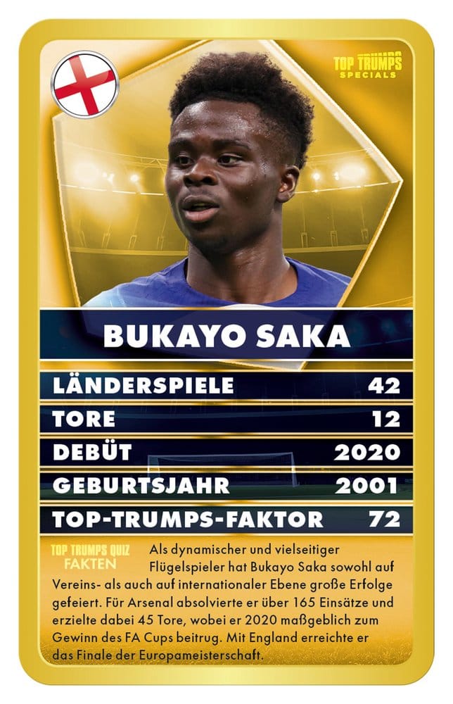 World Football Stars 6 Card Game Top Trumps *German Version* 5036905060257