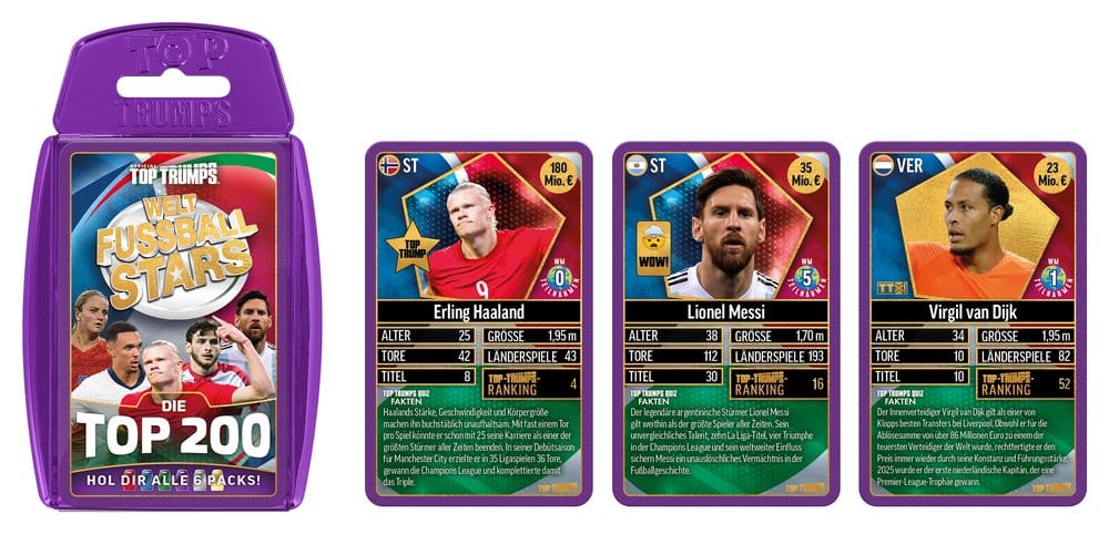 World Football Stars Card Game 200 Pack 4 *German Version* 5036905064279