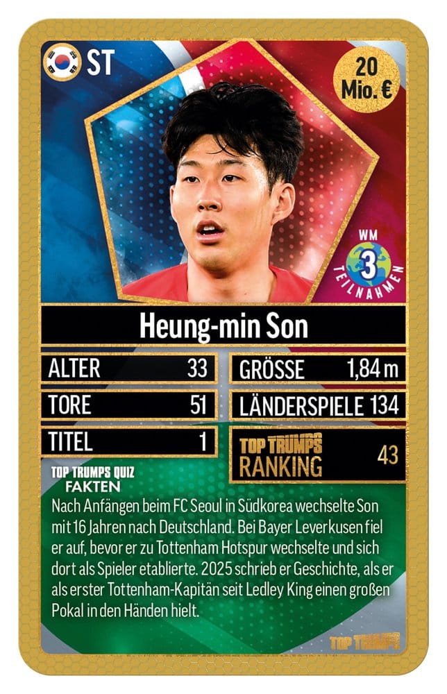World Football Stars Card Game 200 Pack 6 *German Version* 5036905064293
