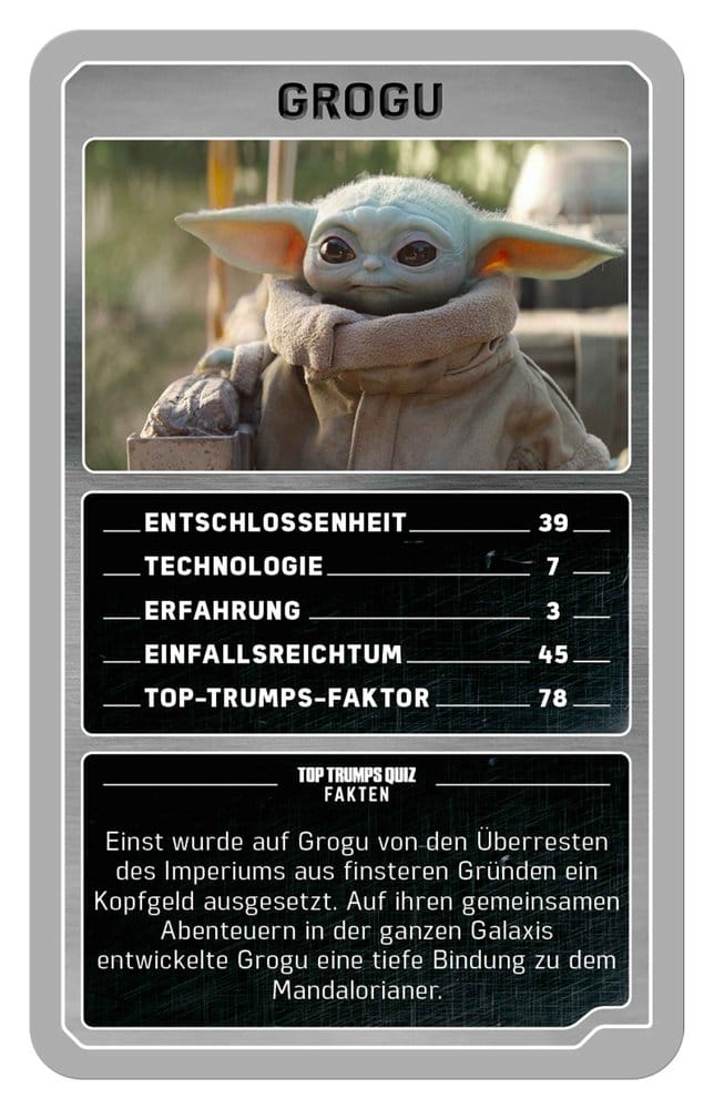 The Mandalorian and Grogu Card Game Top Trumps Collectables *German Version* 5036905065634