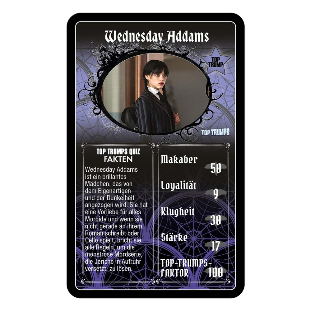 Wednesday Card Game Top Trumps *German Version* 5036905062350