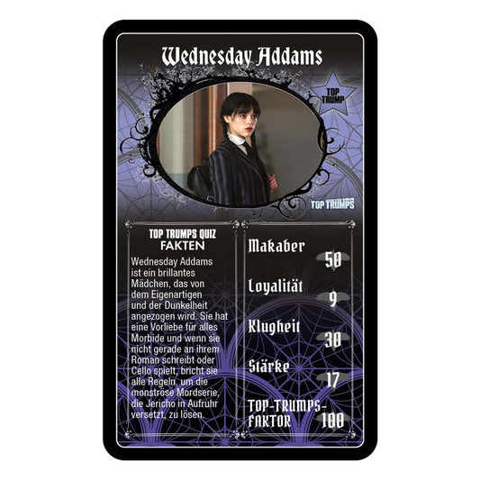 Wednesday Card Game Top Trumps *German Version* 5036905062350