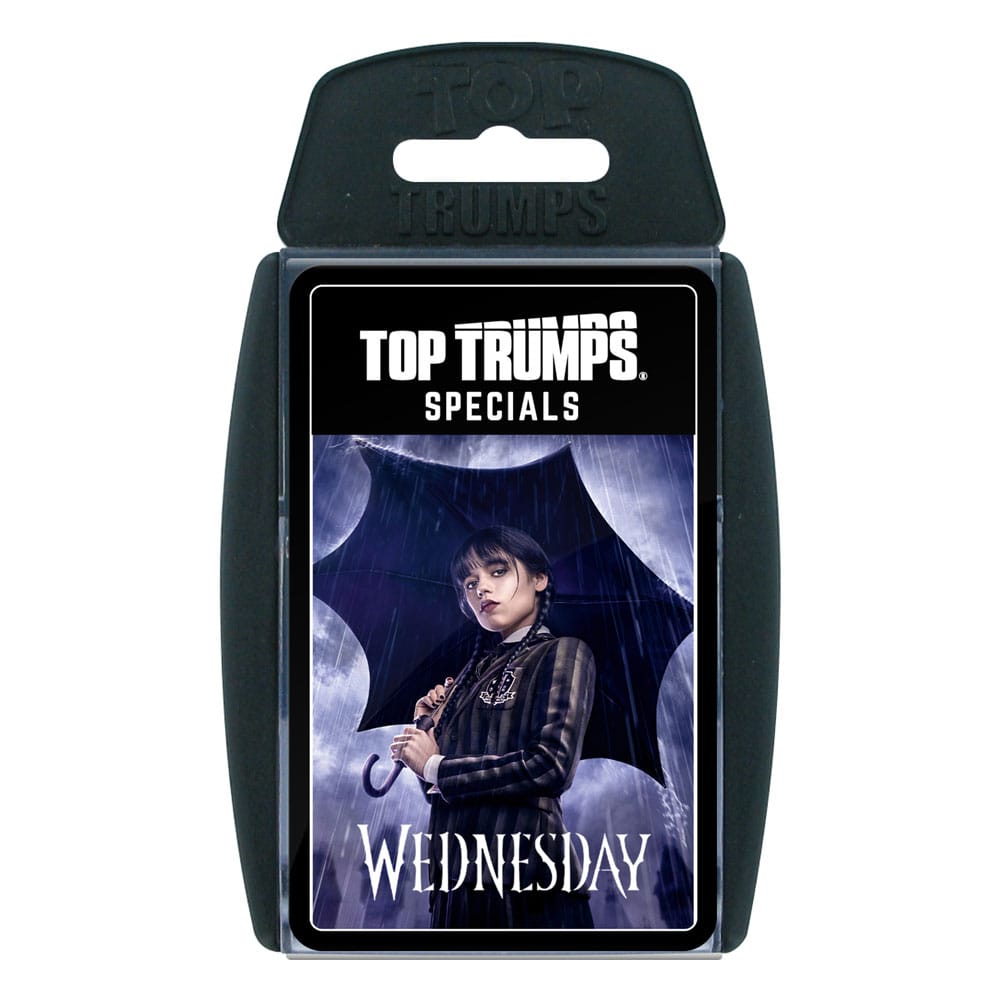 Wednesday Kartenspiel Top Trumps *Deutsche Version*Wednesday Card Game Top Trumps *German Version*Wednesday jeu de cartes Top Trumps *ALLEMAND*Wednesday Juego de cartas Top Trumps *Edición Alemán* 5036905062350