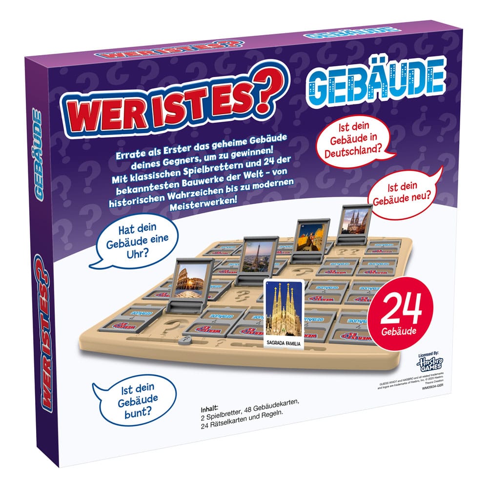 Board Game Guess Who Berühmte Gebäude *German Version* 5036905062251