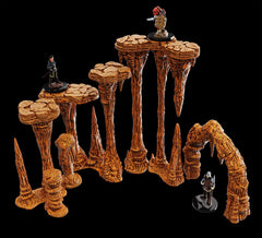 Warlock Tiles Accessory: Stalactites & Stalagmites - Amuzzi