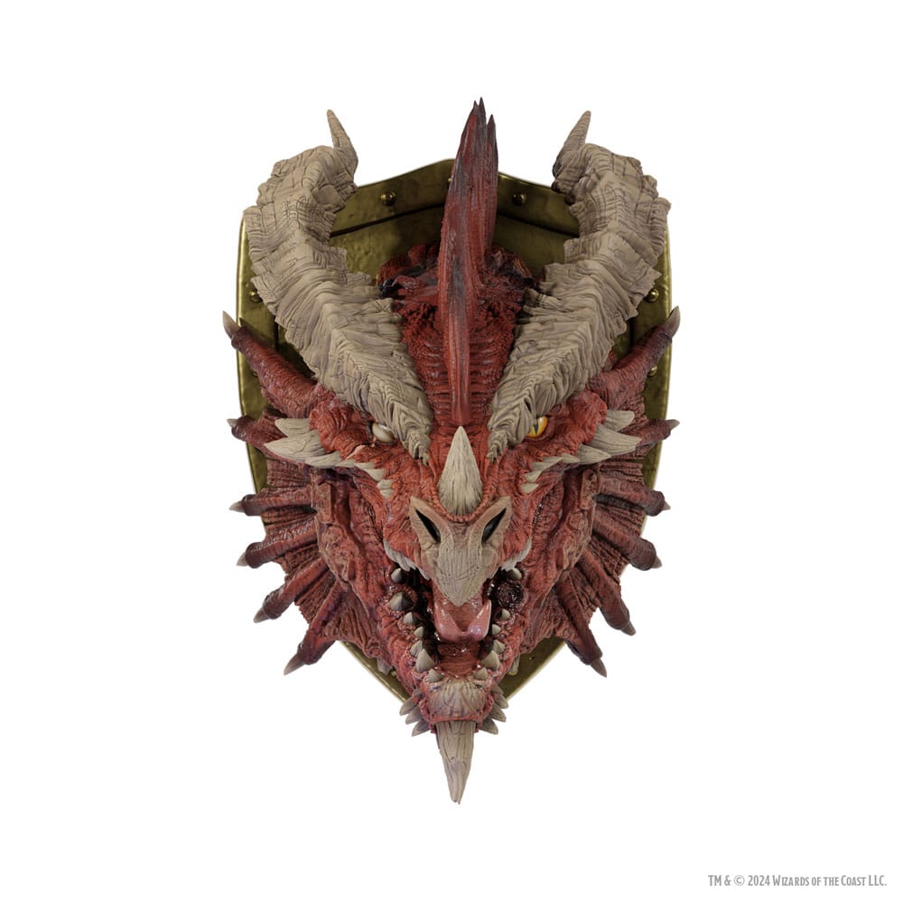 D&D Replicas of the Realms Life-Size Foam Figure Ancient Red Dragon Trophy Plaque - Limited Edition 50th Anniversary 56 cm 0634482685174