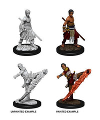 D&D Nolzur's Marvelous Miniatures Unpainted Miniatures Male Half-Elf Monk Case (6) 0634482738382