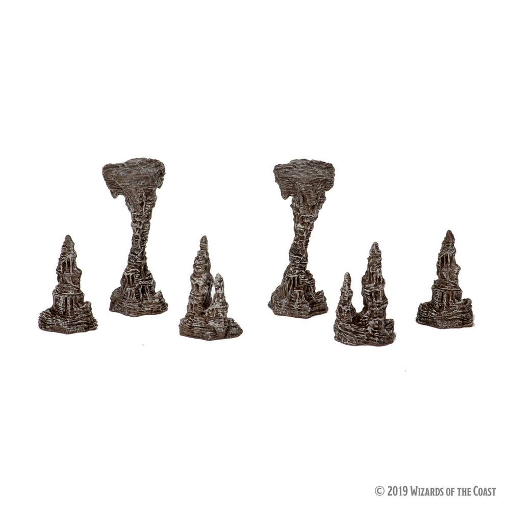 D&D Icons of the Realms: Volo & Mordenkainen's Foes - Premium Set Elder Brain & Stalagmites 0634482739440