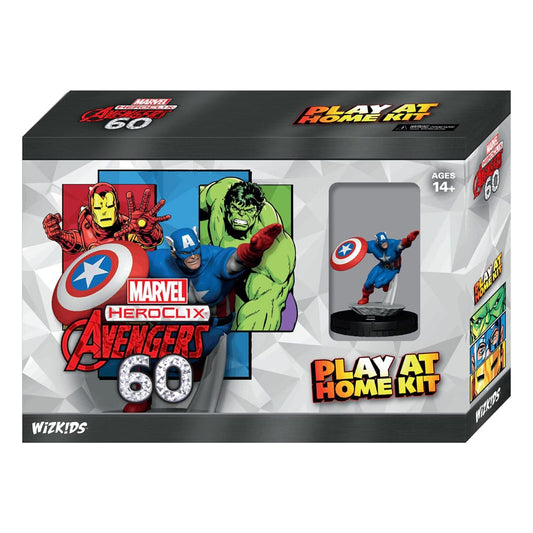 Marvel HeroClix: Avengers 60th Anniversary Play at Home Kit - Captain America 0634482849064