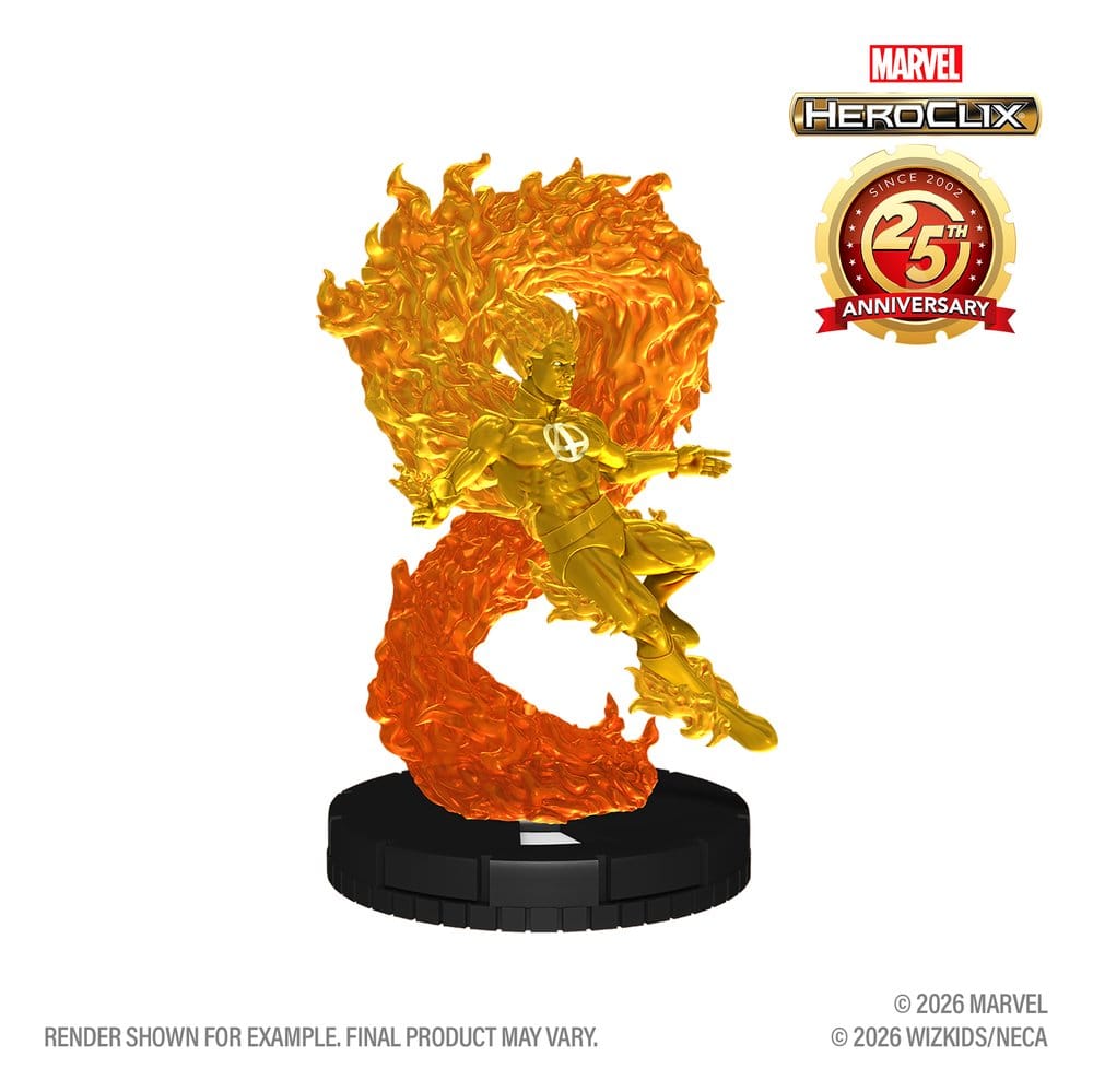 Marvel HeroClix: 25th Anniversary Figure Human Torch 5 cm 0634482852231