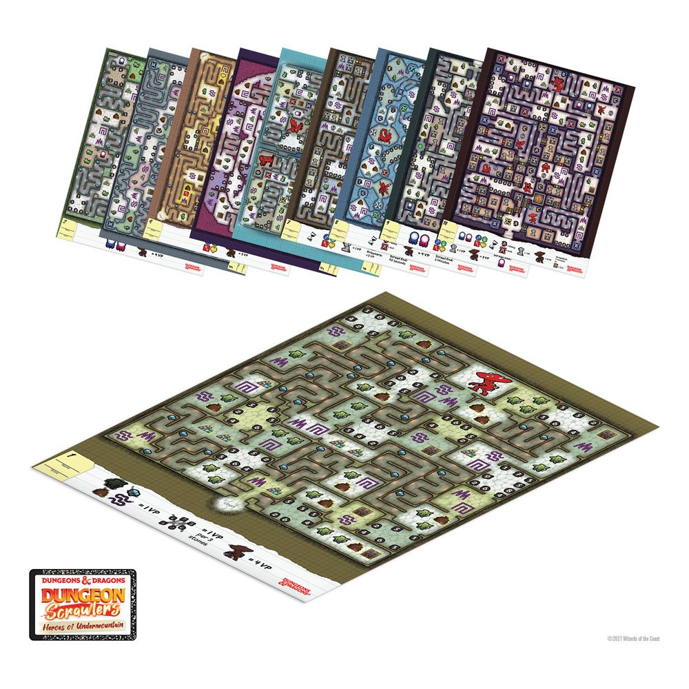 D&D Dungeon Scrawlers: Heroes of Undermountain Board Game *English Version* 0634482875292