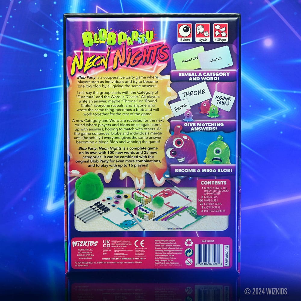 Blob Party Strategy Game Neon Nights *English Version* 0634482876251