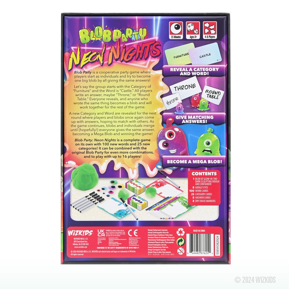 Blob Party Strategy Game Neon Nights *English Version* 0634482876251