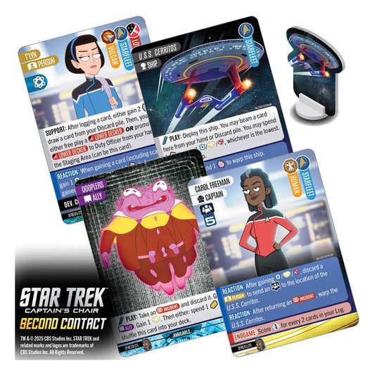 Star Trek: Captain's Chair Card Game Second Contact *English Version* 0634482876350