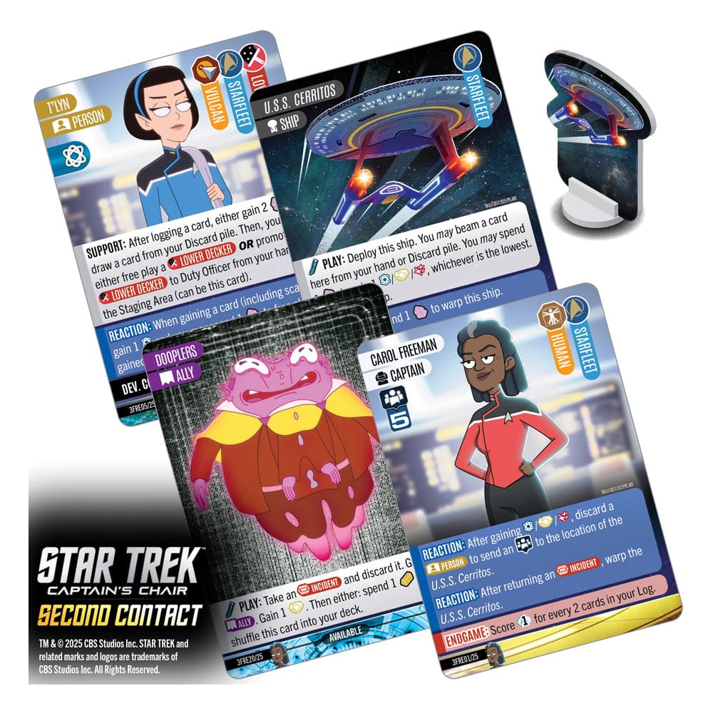 Star Trek: Captain's Chair Card Game Second Contact *English Version* 17436487