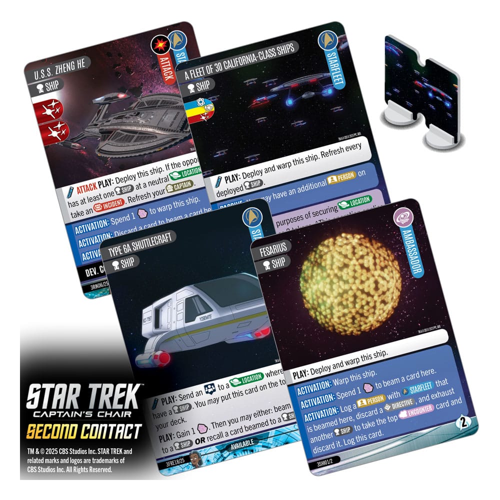 Star Trek: Captain's Chair Card Game Second Contact *English Version* 0634482876350