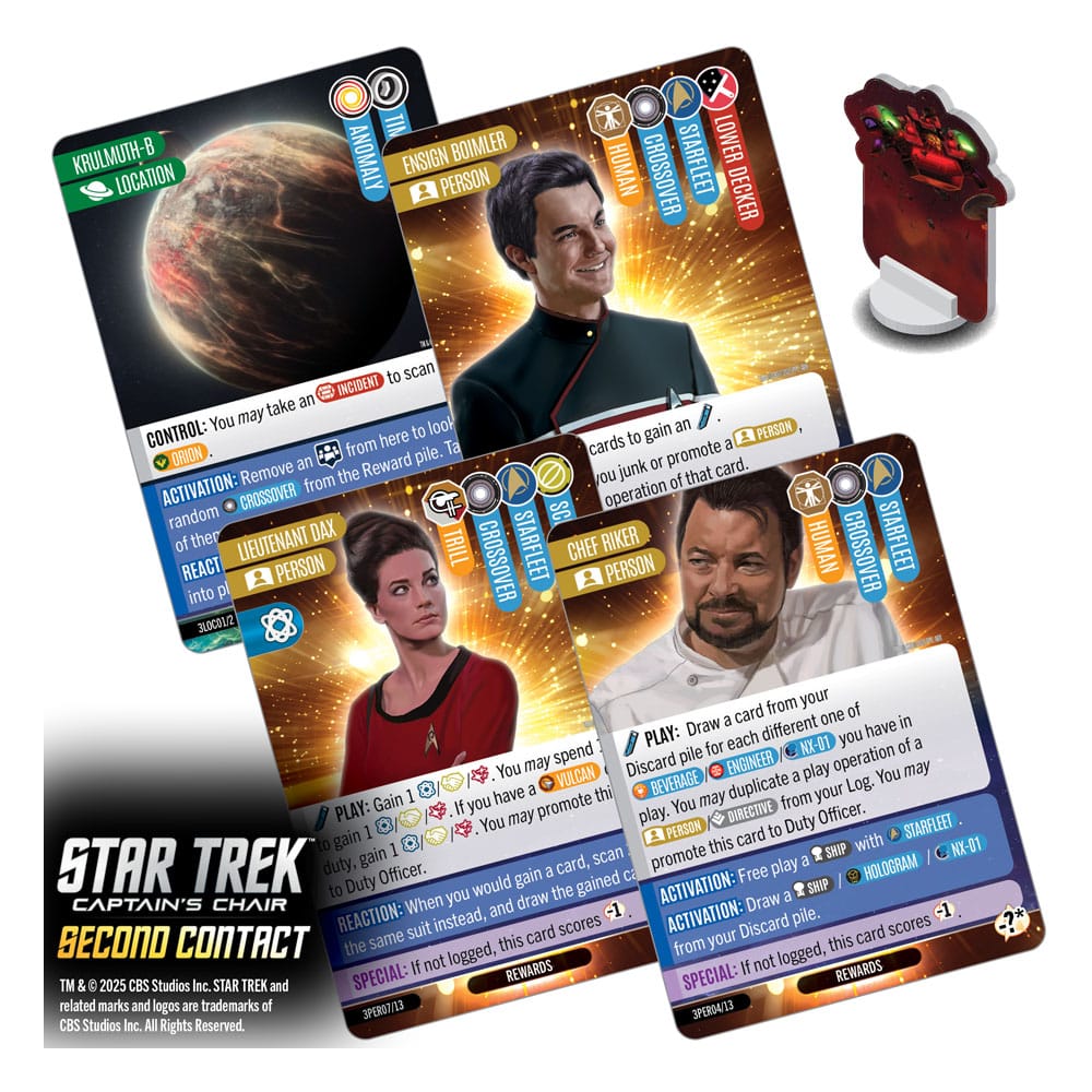 Star Trek: Captain's Chair Card Game Second Contact *English Version* 17436487
