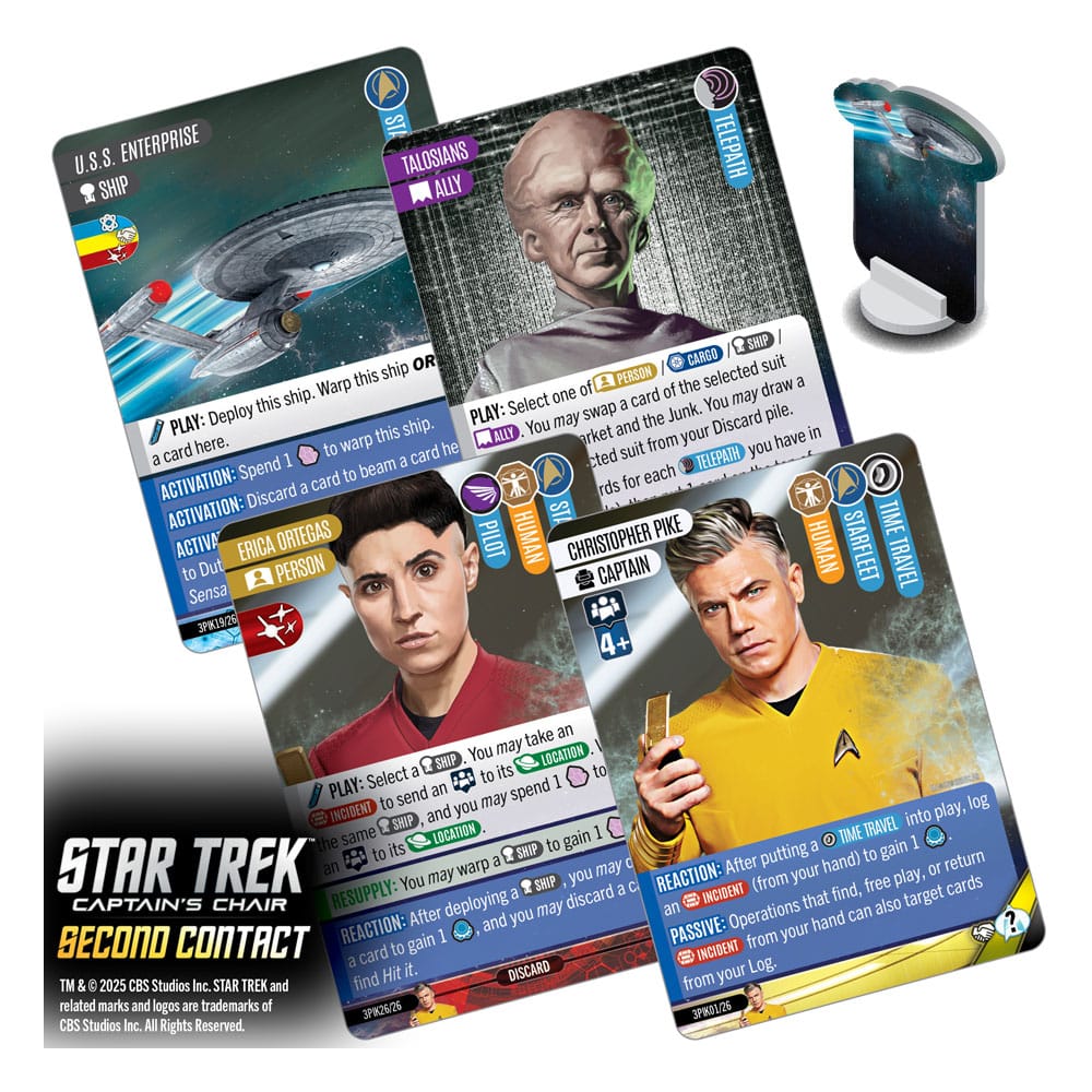 Star Trek: Captain's Chair Card Game Second Contact *English Version* 0634482876350