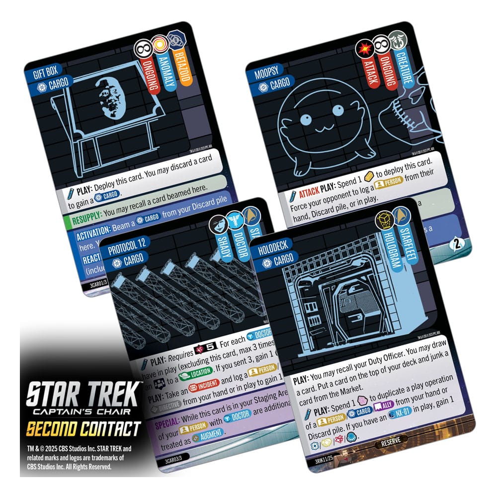 Star Trek: Captain's Chair Card Game Second Contact *English Version* 0634482876350