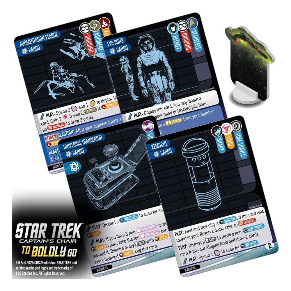 Star Trek: Captain's Chair Card Game To Boldly Go *English Version* 0634482876459