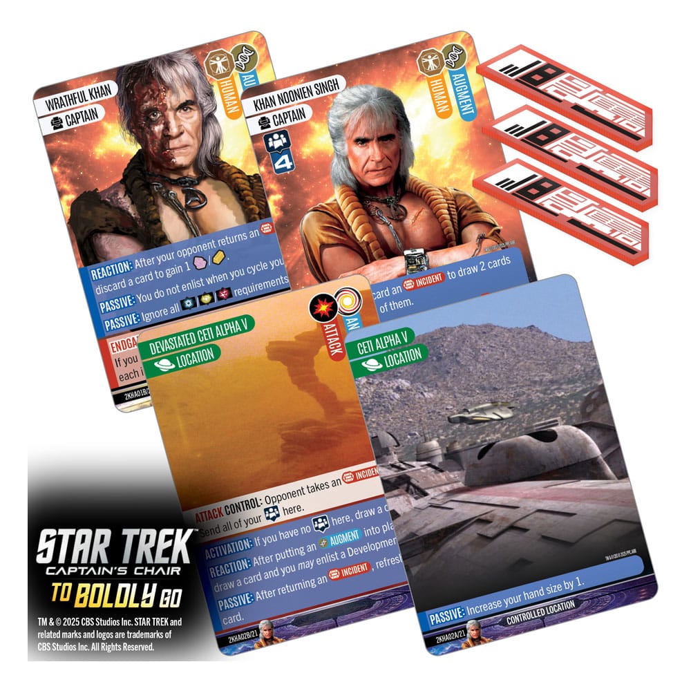 Star Trek: Captain's Chair Card Game To Boldly Go *English Version* 0634482876459
