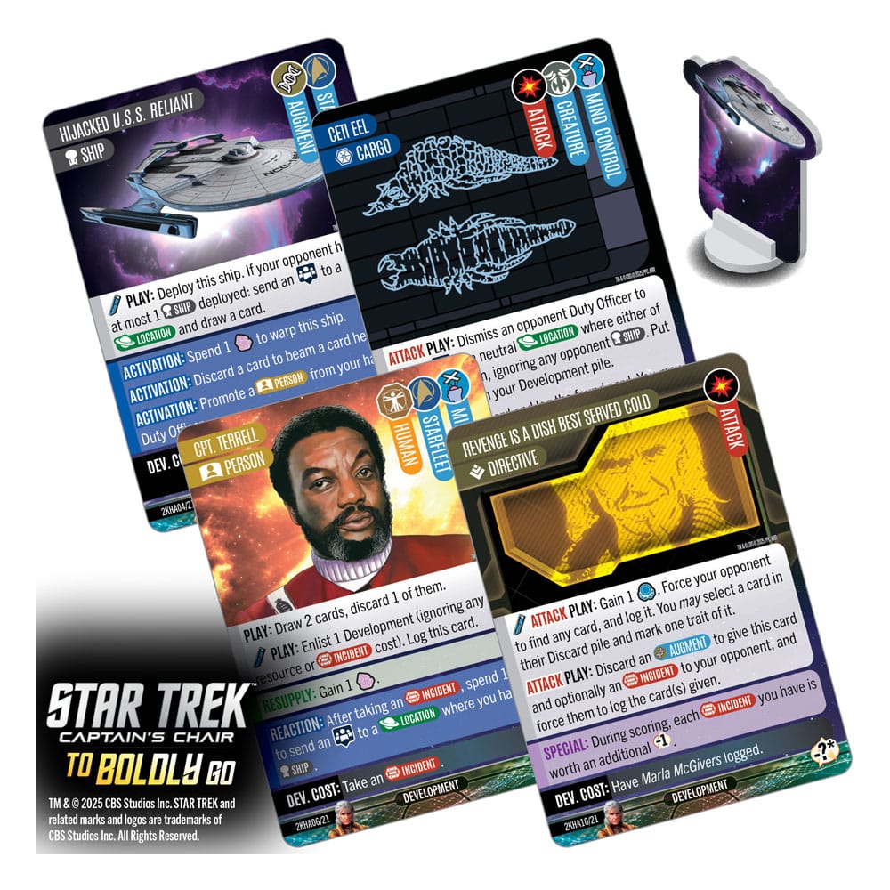 Star Trek: Captain's Chair Card Game To Boldly Go *English Version* 0634482876459