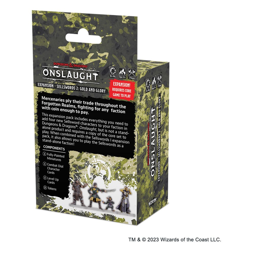 Dungeons & Dragons Game Expansion Onslaught Expansion - Sellswords 2 - Gold and Glory *English Version* 0634482897249