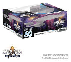 Star Trek Ship Pack Boxed prepainted Miniatures U.S.S. Enterprise - 60th Anniversary Edition 22 cm 0634482898598
