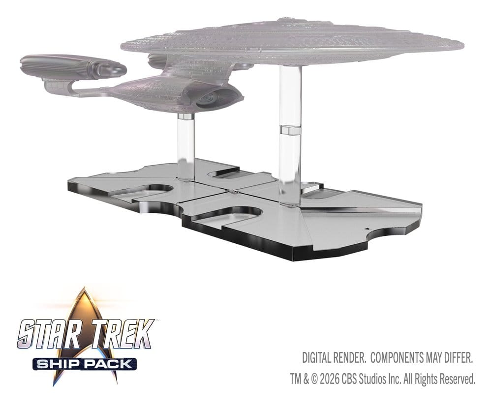 Star Trek Ship Pack Boxed prepainted Miniatures U.S.S. Enterprise - 60th Anniversary Edition 22 cm 0634482898598