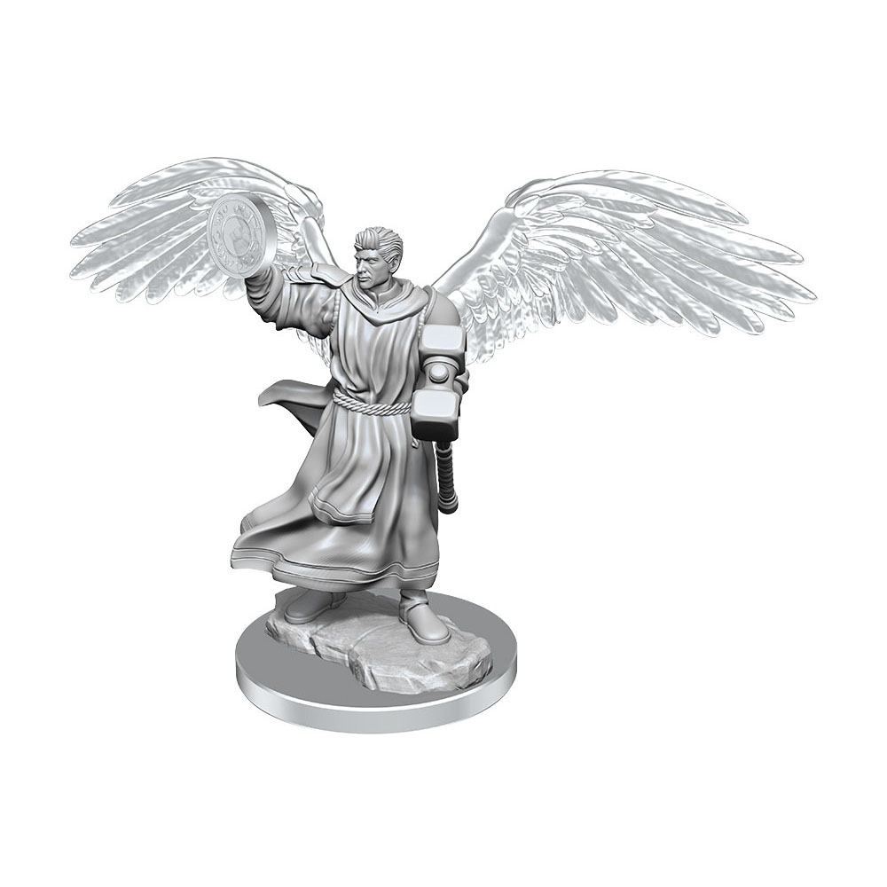D&D Nolzur's Marvelous Miniatures Unpainted Miniatures 2-Pack Aasimar Cleric Male 0634482904084